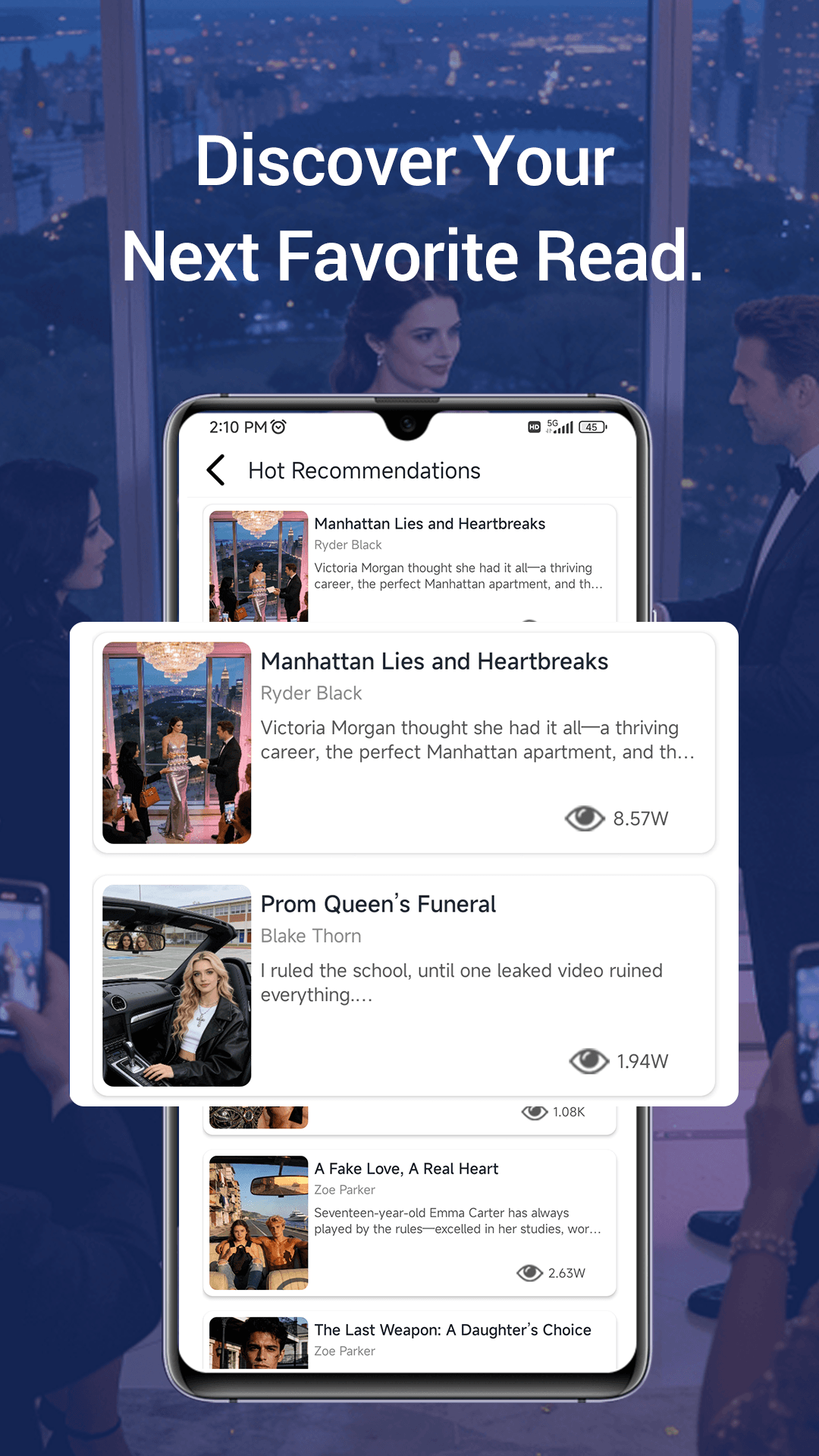 ReadWave recommendations preview